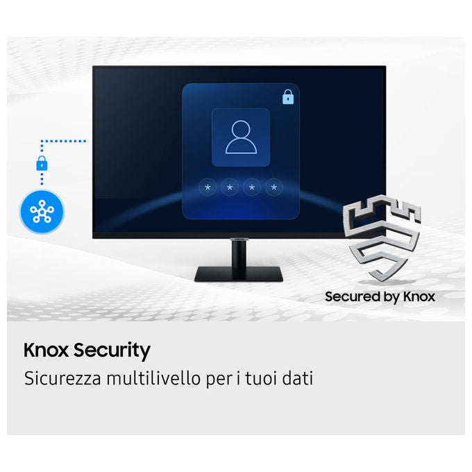 Samsung LS32FM700UUXEN M7 M70F Smart Monitor 32'' 4K UHD VA 60 Hz HDR10 Wi-Fi Bluetooth 5.2 colore Nero