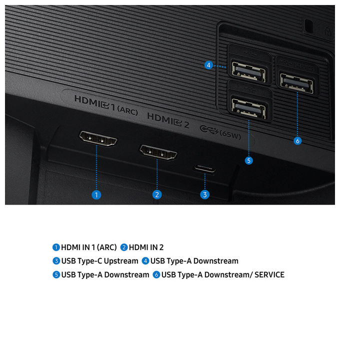 Samsung LS32FM700UUXEN M7 M70F Smart Monitor 32'' 4K UHD VA 60 Hz HDR10 Wi-Fi Bluetooth 5.2 colore Nero