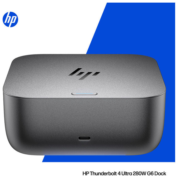 HP AW5M5UT Thunderbolt 4 Ultra G6 Docking Station 280W 8K 360Hz HDMI 2.1 2x DisplayPort 1.4 USB-C 2.5GbE colore Grigio