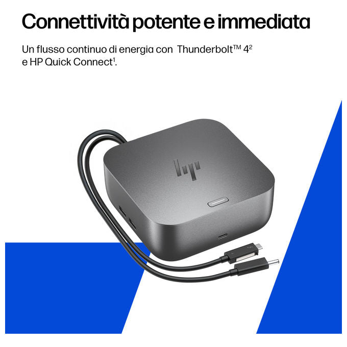 HP AW5M5UT Thunderbolt 4 Ultra G6 Docking Station 280W 8K 360Hz HDMI 2.1 2x DisplayPort 1.4 USB-C 2.5GbE colore Grigio