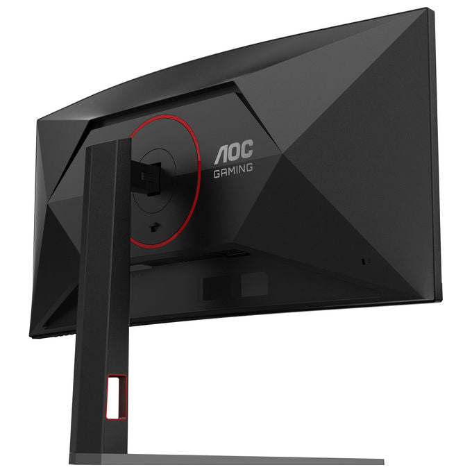 AOC CU34G4 Monitor PC Curvo 34'' WQHD 3440x1440 Fast VA 180Hz 1ms HDR10 AMD FreeSync Premium colore Nero Rosso