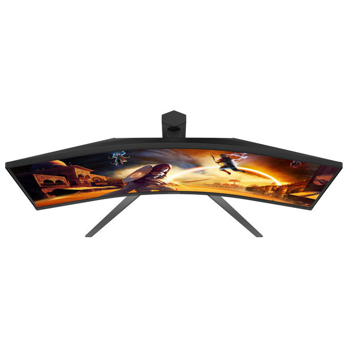 AOC CU34G4 Monitor PC Curvo 34'' WQHD 3440x1440 Fast VA 180Hz 1ms HDR10 AMD FreeSync Premium colore Nero Rosso