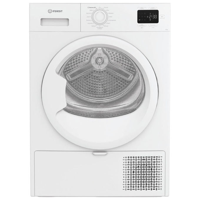 Indesit C YD 93D WW IT Asciugatrice Pompa di Calore 9 Kg Classe D 64 dB QuickDry (84x60x61 cm) colore Bianco