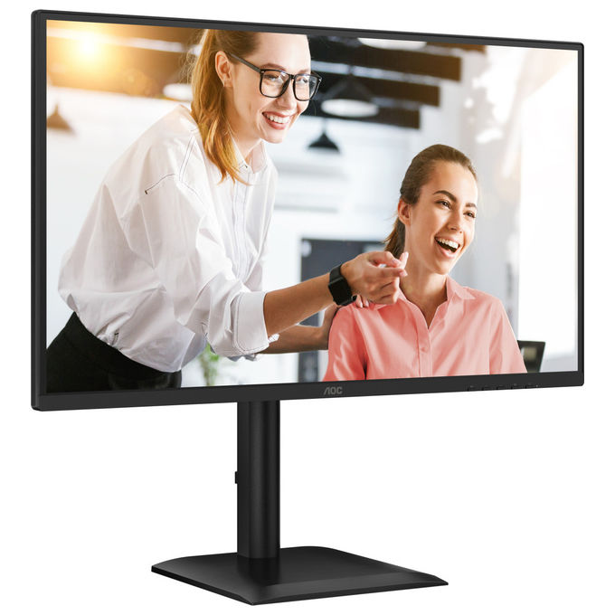 AOC Q27E4CV Monitor PC 27'' QHD IPS 120Hz USB-C 90W Power Delivery Hub USB Altoparlanti colore Nero