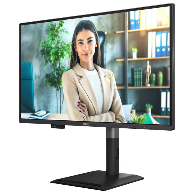 AOC Q27P4U Monitor PC 27'' QHD 2560x1440 IPS 120Hz Hub USB 3.2 HDMI DisplayPort colore Nero