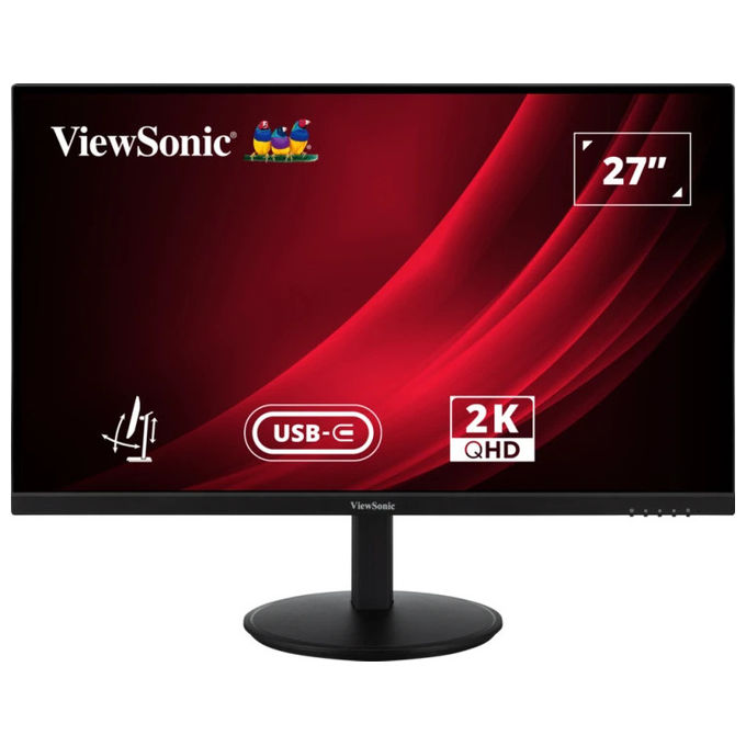 Viewsonic VG2709-2K-MHDU-2 VG Series Monitor PC 27'' QHD IPS 2560x1440 100Hz 4ms HDR10 USB-C Hub USB HDMI DisplayPort colore Nero