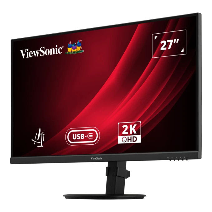 Viewsonic VG2709-2K-MHDU-2 VG Series Monitor PC 27'' QHD IPS 2560x1440 100Hz 4ms HDR10 USB-C Hub USB HDMI DisplayPort colore Nero