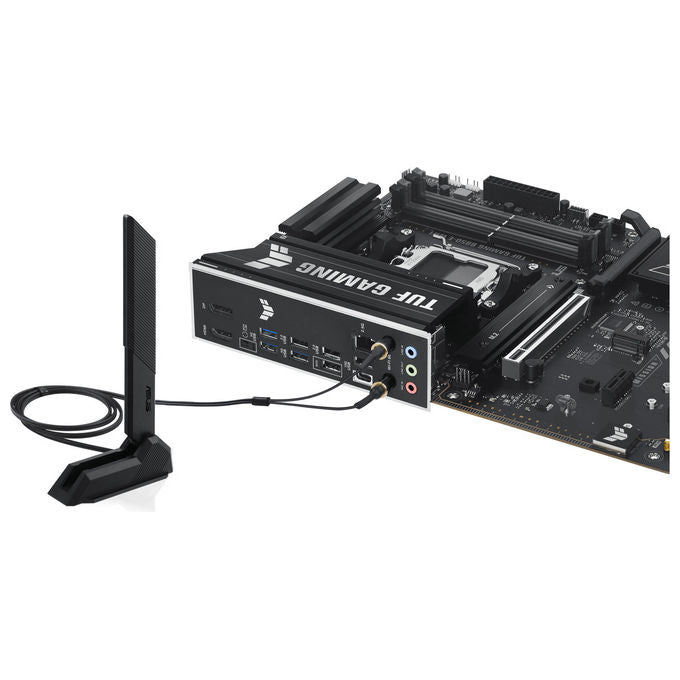 Asus TUF GAMING B850-E WIFI Scheda Madre ATX Socket AM5 DDR5 256GB PCIe 5.0 Wi-Fi 6E Bluetooth 5.3 LAN 2.5Gb USB-C 20Gbps Aura Sync colore Multicolore