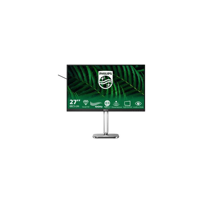 Philips 27B2G5500 Serie 5000 Monitor PC 27'' QHD IPS 100Hz 4ms Hub USB 3.2 Altoparlanti 6W 2xHDMI DP colore Antracite