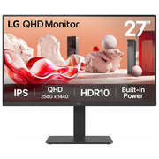 LG 27BA54QB-B Monitor PC 27'' QHD IPS 2560x1440 75Hz HDR10 USB Hub KVM colore Nero