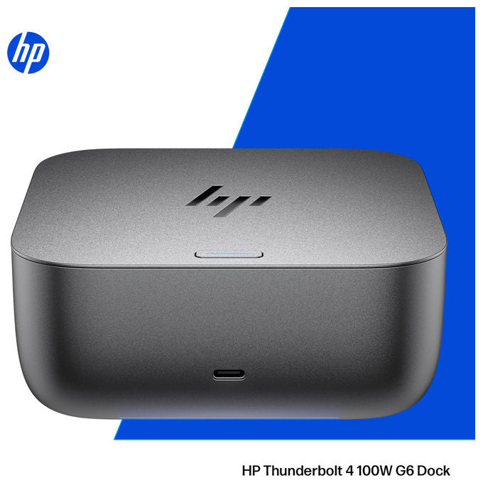 HP 9X472UT Thunderbolt 4 G6 Docking Station 100W USB-C 5K Ultra HD 2500 Mbit-s colore Grigio