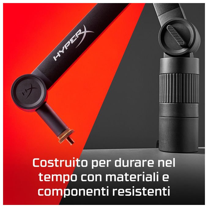 HyperX 872V1AA QuadCast 2 Microfono da Tavolo USB 24bit 96kHz 4 Pattern Polari RGB colore Nero