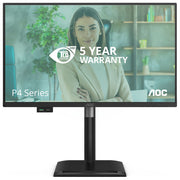 AOC 24P4U Monitor PC 23.8'' Full HD IPS 120Hz 4ms AMD FreeSync Hub USB 3.2 Altoparlanti colore Nero