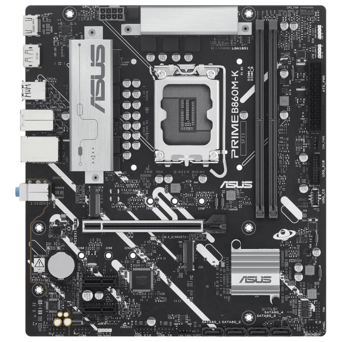 Asus PRIME B860M-K Scheda Madre micro ATX Socket LGA 1851 Intel B860 DDR5 128 GB 2.5GbE M.2 PCIe 5.0