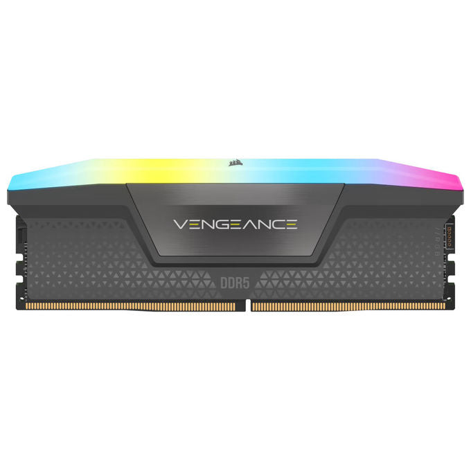 Corsair CMH32GX5M2B6400Z36 Vengeance RGB Kit Memoria RAM 32GB 2x16GB DDR5 6400MHz CL36 AMD EXPO Intel XMP 3.0 colore Grigio