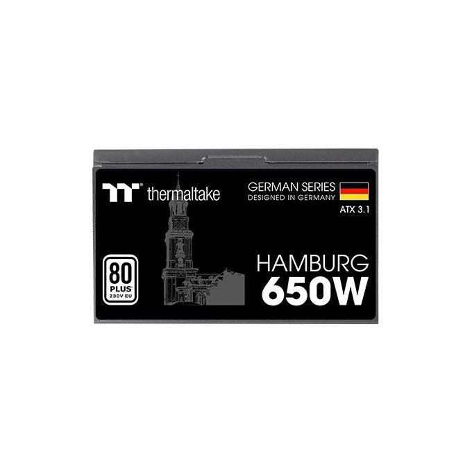Thermaltake W0650RE Hamburg Alimentatore ATX 650W 80 PLUS ATX 3.1 Non Modulare colore Nero