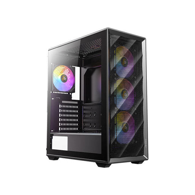 Antec AX85 ARGB Case Midi Tower ATX Micro-ATX Mini-ITX Vetro Temperato 4 Ventole ARGB 120mm Filtro Antipolvere colore Nero