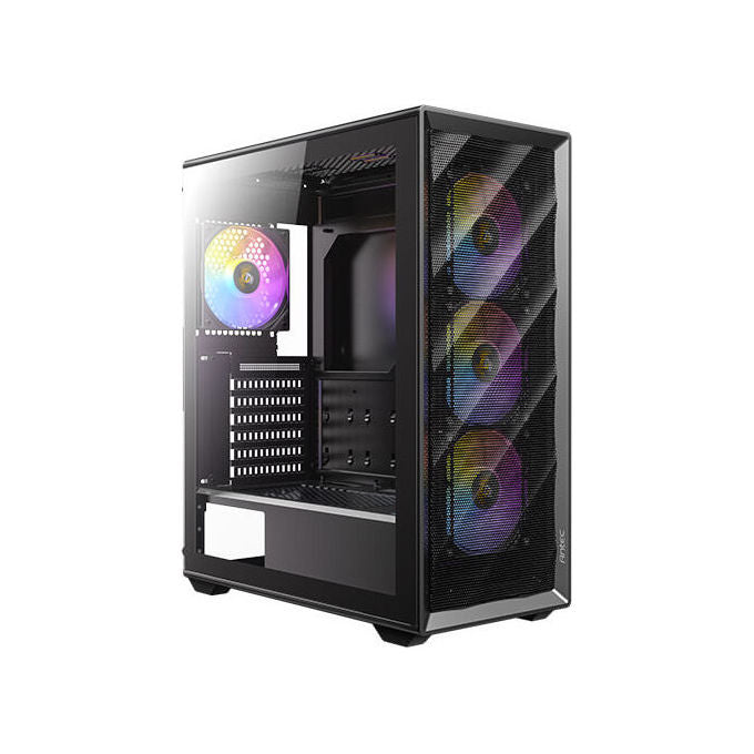 Antec AX85 ARGB Case Midi Tower ATX Micro-ATX Mini-ITX Vetro Temperato 4 Ventole ARGB 120mm Filtro Antipolvere colore Nero
