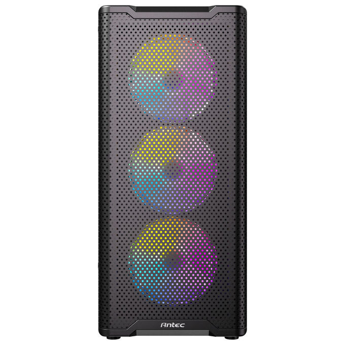 Antec VX-310 ARGB Case PC Mid Tower ATX Vetro Temperato Mesh 4 Ventole ARGB USB 3.0 colore Nero