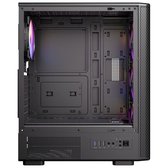 Antec VX-310 ARGB Case PC Mid Tower ATX Vetro Temperato Mesh 4 Ventole ARGB USB 3.0 colore Nero