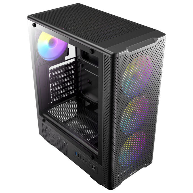 Antec VX-310 ARGB Case PC Mid Tower ATX Vetro Temperato Mesh 4 Ventole ARGB USB 3.0 colore Nero