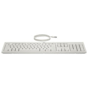 HP AW5S6AA 225 Wired Kit Tastiera Full-size e Mouse Ottico USB 1200 DPI Layout Italiano colore Bianco