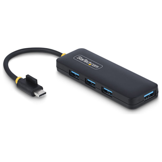 StarTech.com H5C4A-USB-HUB Hub USB-C 4 Porte USB 3.0 5 Gbps Bus Powered PlugandPlay protezione sovracorrente colore Nero