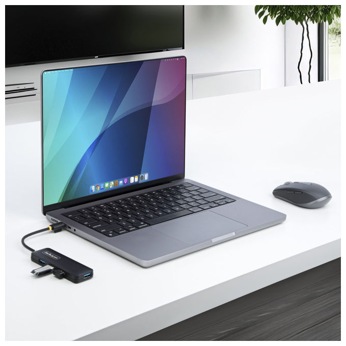 StarTech.com H5C4A-USB-HUB Hub USB-C 4 Porte USB 3.0 5 Gbps Bus Powered PlugandPlay protezione sovracorrente colore Nero
