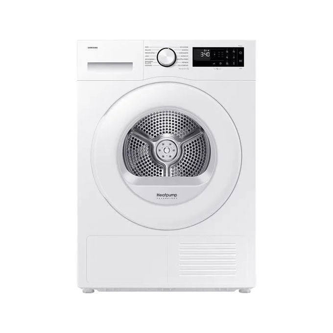 Samsung DV90DG52A0TEET Crystal EcoDry Asciugatrice Pompa di Calore 9 Kg Classe A+++ OptimalDry Wi-Fi (85x60x60 cm) colore Bianco