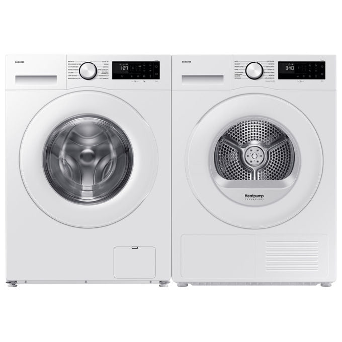 Samsung DV90DG52A0TEET Crystal EcoDry Asciugatrice Pompa di Calore 9 Kg Classe A+++ OptimalDry Wi-Fi (85x60x60 cm) colore Bianco