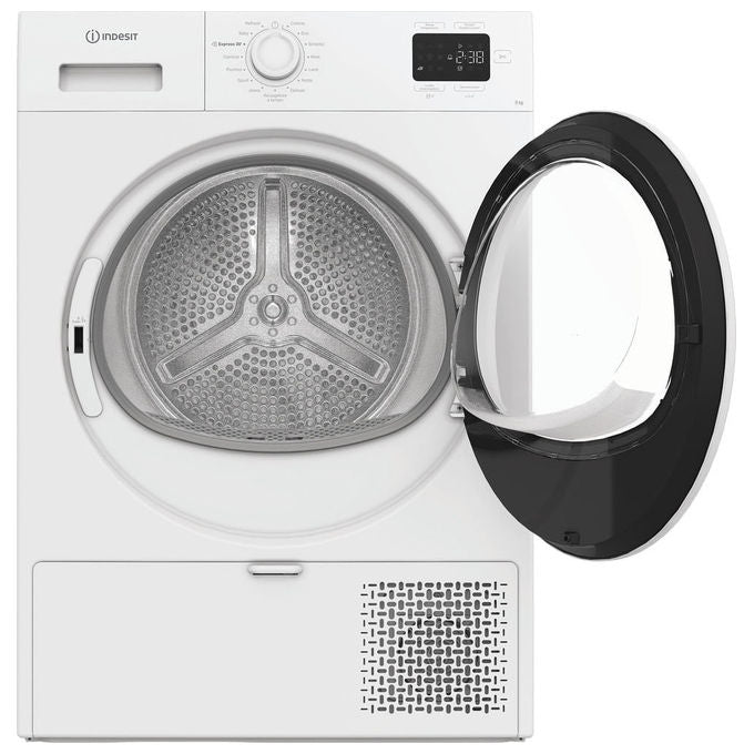 Indesit C YD 94D WW IT Asciugatrice Pompa di Calore 9 Kg Classe C 63 dB QuickDry Display Digitale (84,6x59,8x67,2 cm) colore Bianco