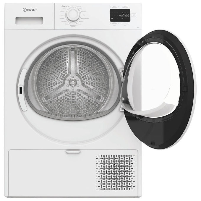 Indesit CYD83DWWIT Asciugatrice Pompa di Calore 8 Kg Classe D Display Digitale QuickDry 64 dB (84x60x54 cm) colore Bianco