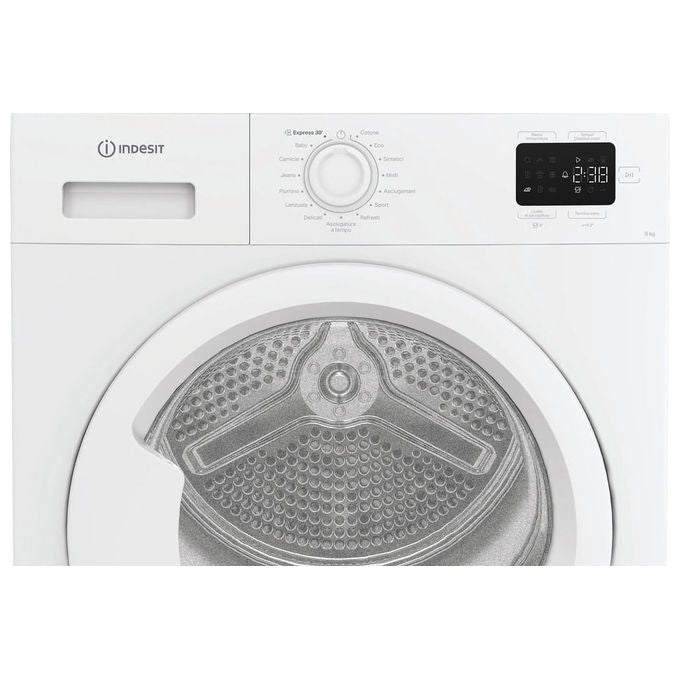 Indesit CYD83DWWIT Asciugatrice Pompa di Calore 8 Kg Classe D Display Digitale QuickDry 64 dB (84x60x54 cm) colore Bianco