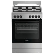Indesit I6G3PMS Cucina a Gas 4 Fuochi Forno Elettrico 73 L Grill Classe A (60x60 cm) colore Acciaio Inox