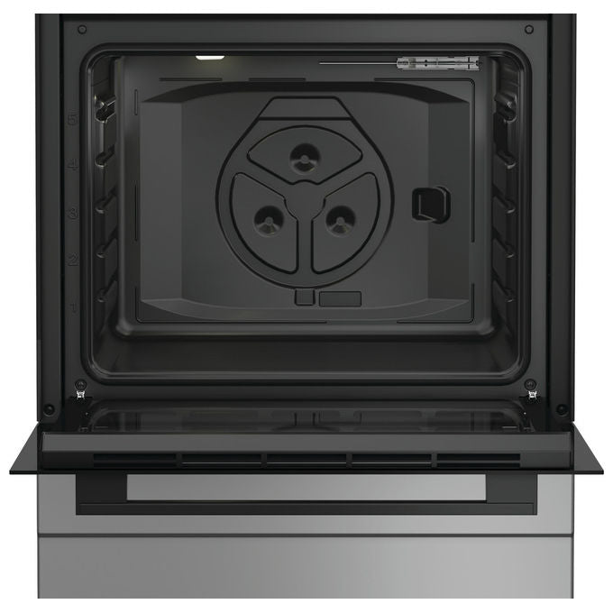 Indesit I6G3PMS Cucina a Gas 4 Fuochi Forno Elettrico 73 L Grill Classe A (60x60 cm) colore Acciaio Inox
