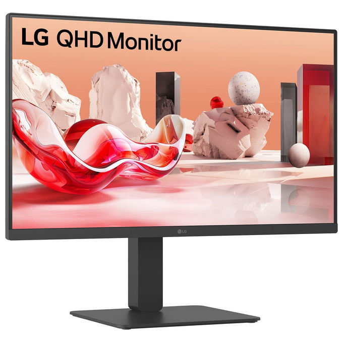 LG 27BA65QB-B.AEU Monitor PC 27'' QHD IPS LED 2560x1440 100Hz Hub USB 3.2 KVM colore Nero