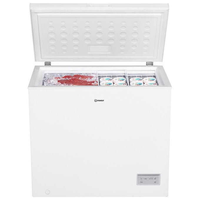 Indesit INCF1984E Congelatore a Pozzetto 198 L 85 cm Classe E 40 dB Statico colore Bianco