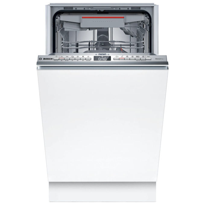 Bosch SPV4EMX17E Serie 4 Lavastoviglie a Scomparsa Totale 10 coperti Classe B 44 dB 3 Cestello Home Connect (81.5x45x55 cm) colore Acciaio Inox