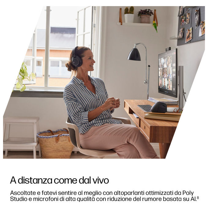 HP A55SQET EliteStudio 8 G1i PC All-in-One 27'' Quad HD Intel Core Ultra 7 265 32 GB DDR5 SSD 1 TB Windows 11 Pro Wi-Fi 7 colore Argento