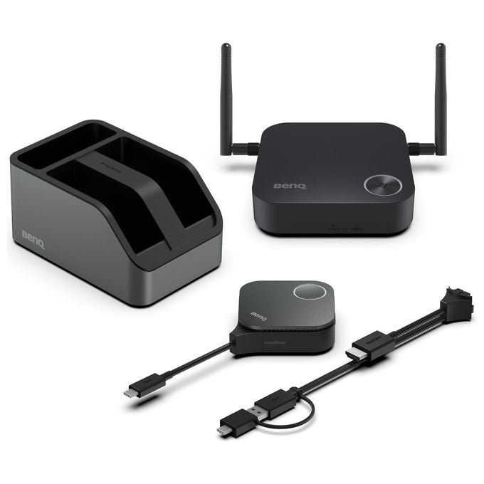 BenQ WDC15 InstaShow Sistema di Presentazione Wireless HDMI 4K UHD Wi-Fi 5 Dual Band USB-C colore Nero