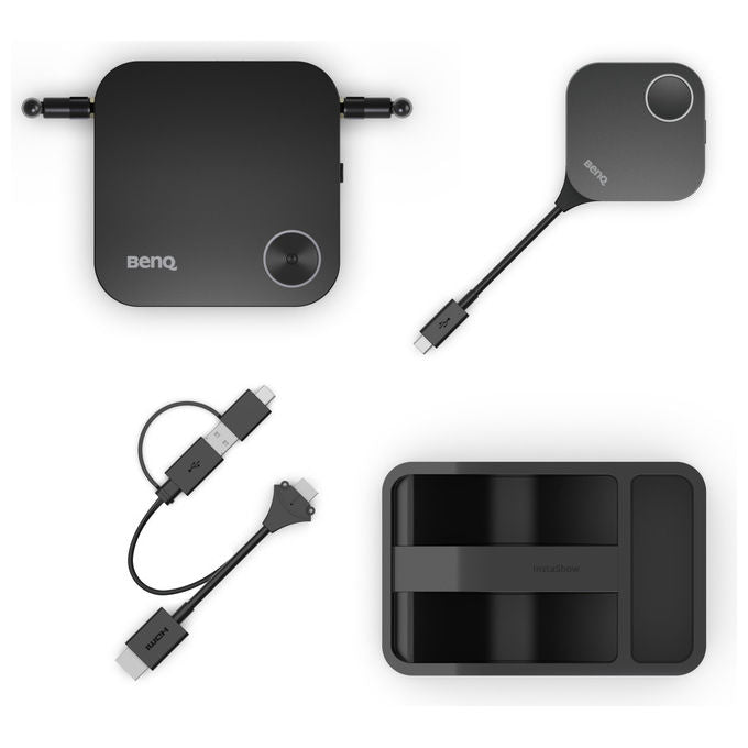 BenQ WDC15 InstaShow Sistema di Presentazione Wireless HDMI 4K UHD Wi-Fi 5 Dual Band USB-C colore Nero