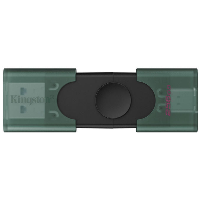 Kingston DTDEG2-256GB DataTraveler DuoG2 Chiavetta USB 256 GB USB Type-A USB Type-C 3.2 Gen 1 colore Nero Verde