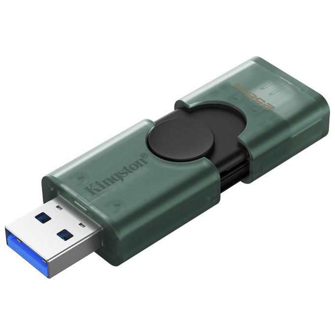 Kingston DTDEG2-256GB DataTraveler DuoG2 Chiavetta USB 256 GB USB Type-A USB Type-C 3.2 Gen 1 colore Nero Verde