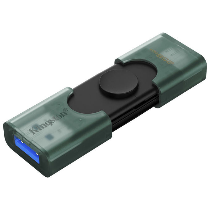 Kingston DTDEG2-256GB DataTraveler DuoG2 Chiavetta USB 256 GB USB Type-A USB Type-C 3.2 Gen 1 colore Nero Verde