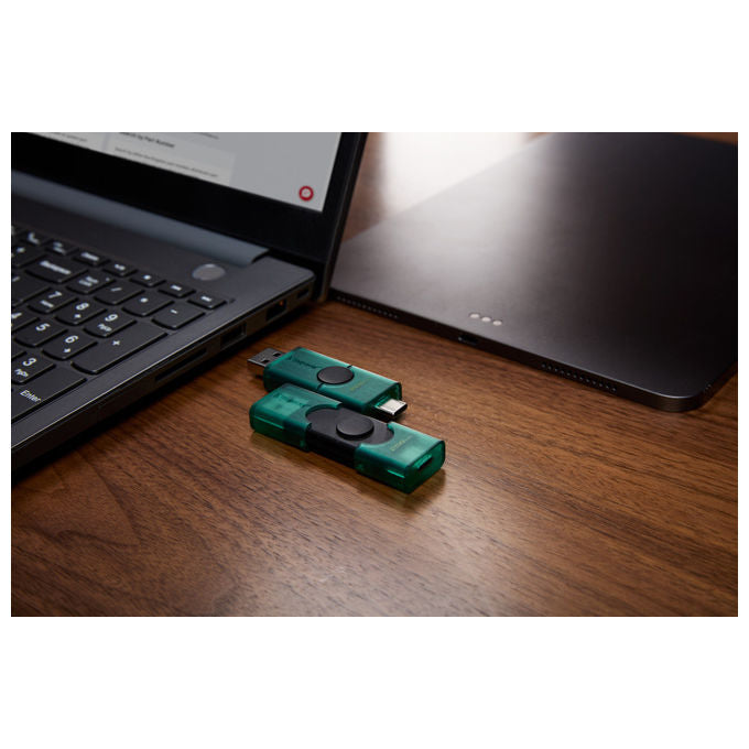 Kingston DTDEG2-256GB DataTraveler DuoG2 Chiavetta USB 256 GB USB Type-A USB Type-C 3.2 Gen 1 colore Nero Verde