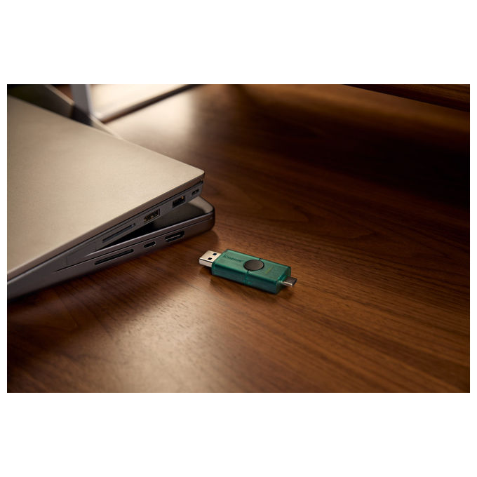 Kingston DTDEG2-256GB DataTraveler DuoG2 Chiavetta USB 256 GB USB Type-A USB Type-C 3.2 Gen 1 colore Nero Verde