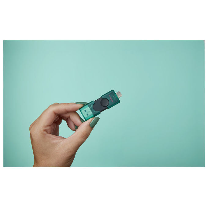 Kingston DTDEG2-256GB DataTraveler DuoG2 Chiavetta USB 256 GB USB Type-A USB Type-C 3.2 Gen 1 colore Nero Verde
