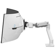 Ergotron 45-693-216 HX Braccio Porta Monitor da Scrivania 57'' VESA 75x75 100x100 mm 17 Kg gestione cavi colore Bianco