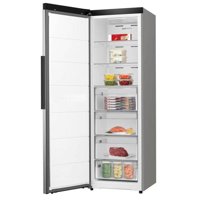 Hisense FT3K310SEIE Congelatore Verticale 312 L 185 cm Classe E 35 dB No Frost Wi-Fi colore Inox