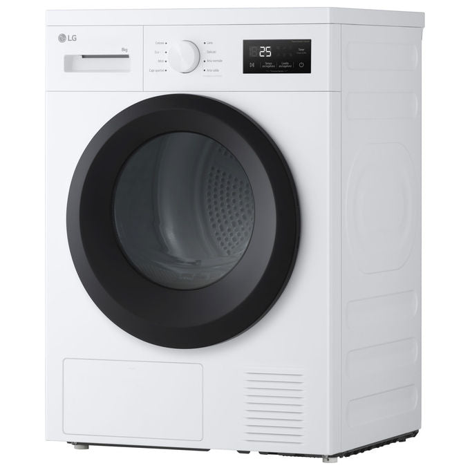 LG RNA1008NWK Asciugatrice Pompa di Calore 8 Kg Classe D 8 Programmi Sensore Asciugatura (85x60x60 cm) colore Bianco
